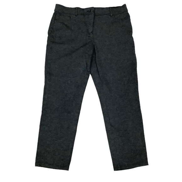 Women's Style & Co 12 Large Jeans Jeggins Ponte Pants Black Crop Ankle Stretch - Picture 2 of 6